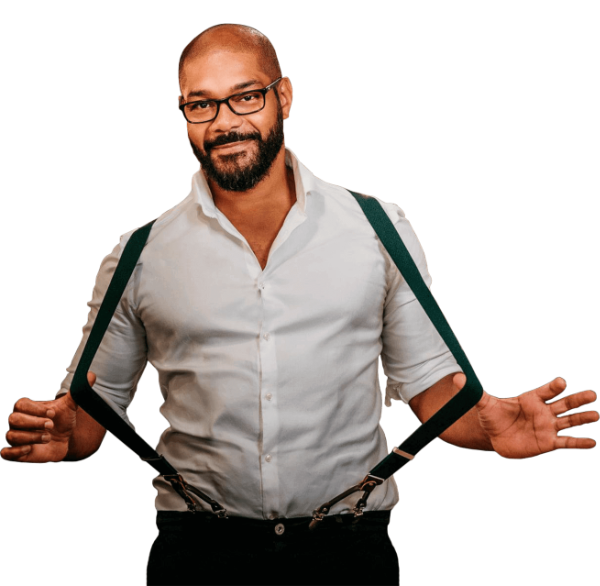 background image of a man